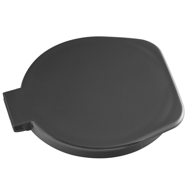 A black circular sensor cap with a clip.