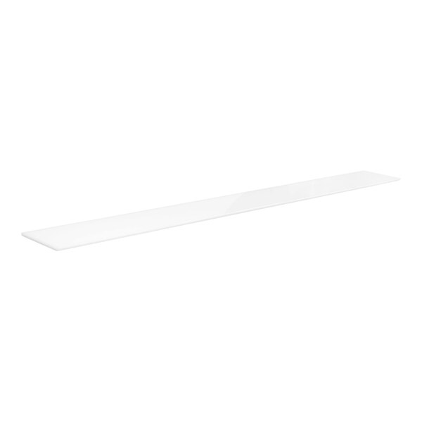 A long, rectangular white cutting board designed for specific Avantco steam table models.