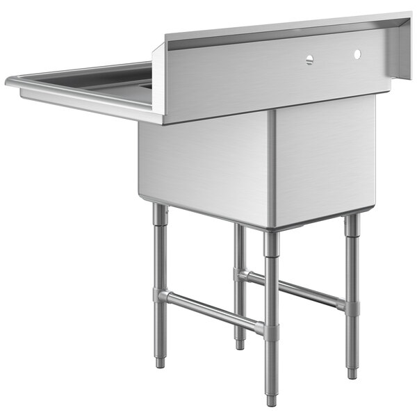 Regency 38 1/2" 16 Gauge Stainless Steel One Compartment Commercial