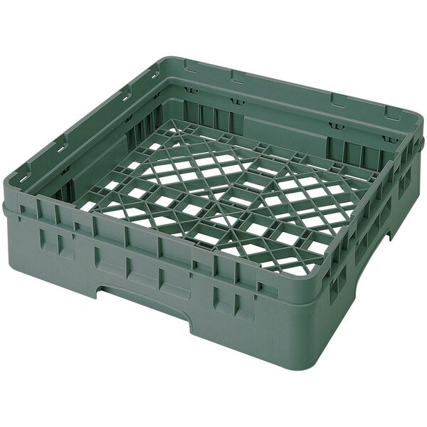 Cambro BR414119 Sherwood Green Camrack Full Size Open Base Rack with 1 Extender