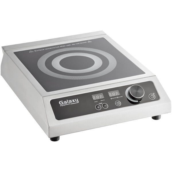 Galaxy GIWC18 Stainless Steel Countertop Wok Induction Range / Cooker -  120V, 1800W