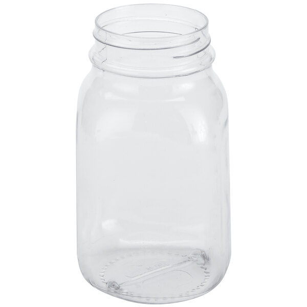 American Metalcraft PMJ26 26 oz. Plastic Drinking Jar / Mason Jar
