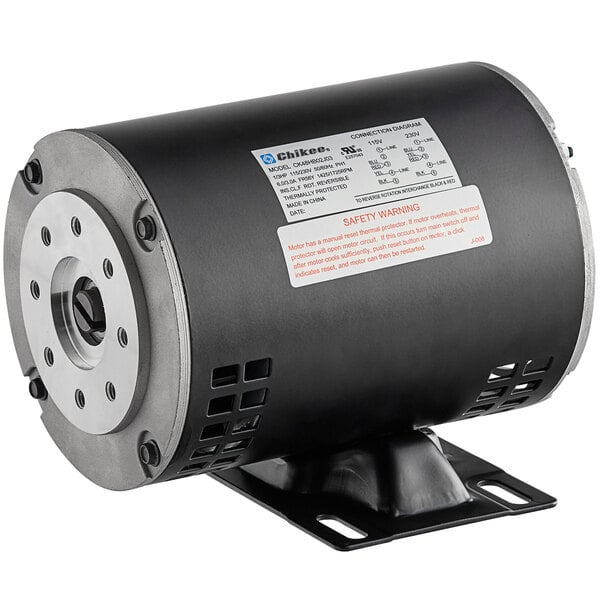 A black and silver Fryclone motor.