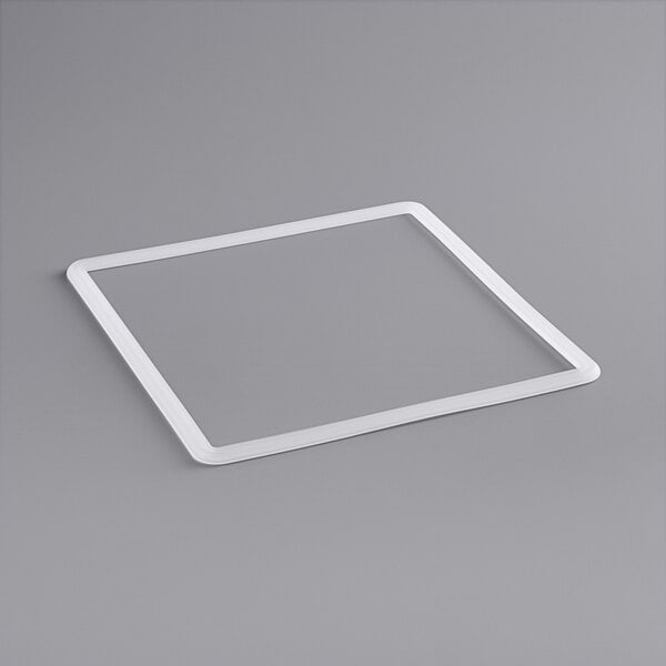 A white square Fryclone silicone seal ring.