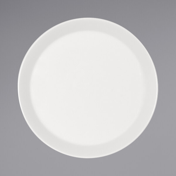 A Bauscher bright white round porcelain coupe plate.