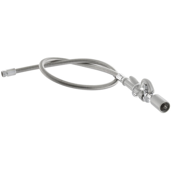 A 0.65 GPM Pre-Rinse Spray Valve Assembly with a flexible metal hose and metal connector.