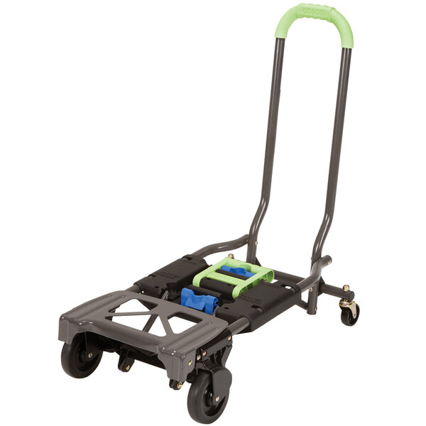 Cosco 300 lb. Blue and Green 2in1 MultiPosition Folding Hand Truck