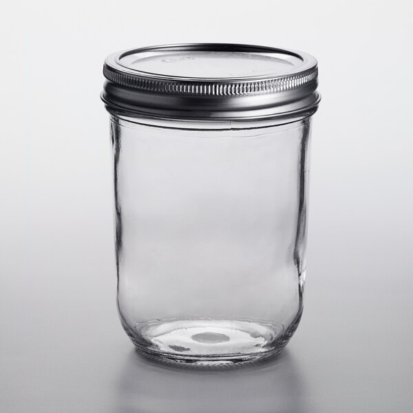 Clear Glass Wide Mouth-One Jar Ball Mason Jar-16 oz 