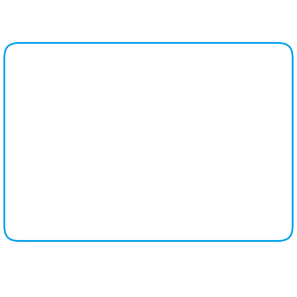 A white rectangle with blue lines.