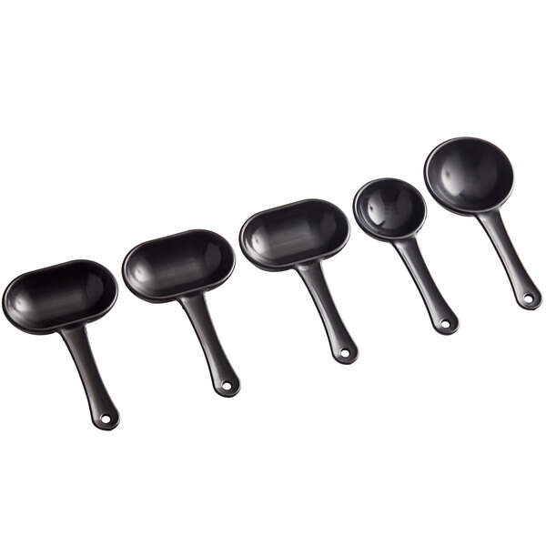 Nemco SPS200 Black 5Piece Portion Control Scoop Set