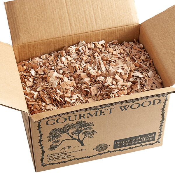 A box of Pecan Wood Chips.