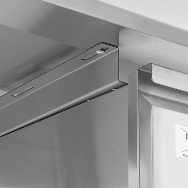 A Regency stainless steel drawer front.