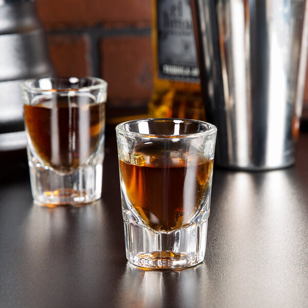 Line Case of 12 Libbey 5126 Fluted Shot Glass with 1 oz 2 oz. 
