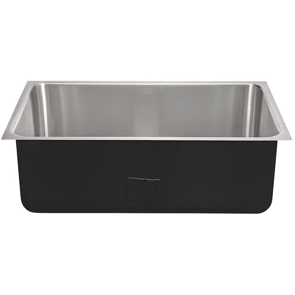 Just Manufacturing USX-1830-A 1 Compartment Stainless Steel Undermount Sink Bowl - 28" x 16" x 10 1/2"
