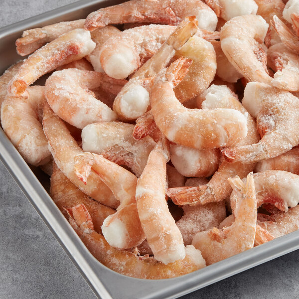 5 lb. 26/30 Size WildCaught Raw White Gulf Shrimp 4/Case