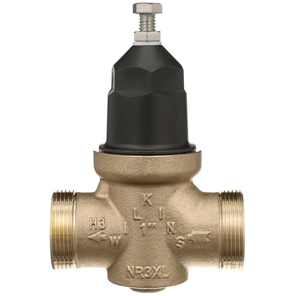 Zurn 114-NR3XL 1 1/4" Single Union Water Pressure Reducing Valve with Integral By-Pass Check Valve and Strainer