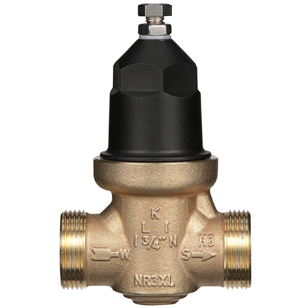 Zurn 34-NR3XLDU 3/4" Double Union Water Pressure Reducing Valve with Integral By-Pass Check Valve and Strainer