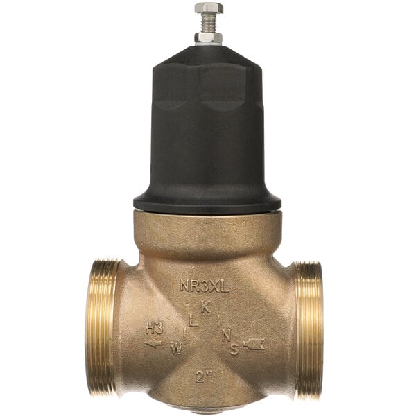 Zurn 2-NR3XLDUC 2" Double Union Copper Sweat Connection Water Pressure Reducing Valve with Integral By-Pass Check Valve and Strainer