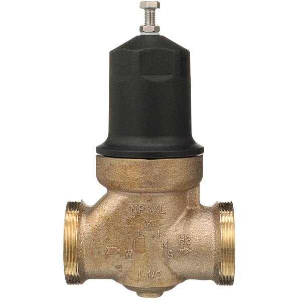 Zurn 112-NR3XL 1 1/2" Single Union Water Pressure Reducing Valve with Integral By-Pass Check Valve and Strainer