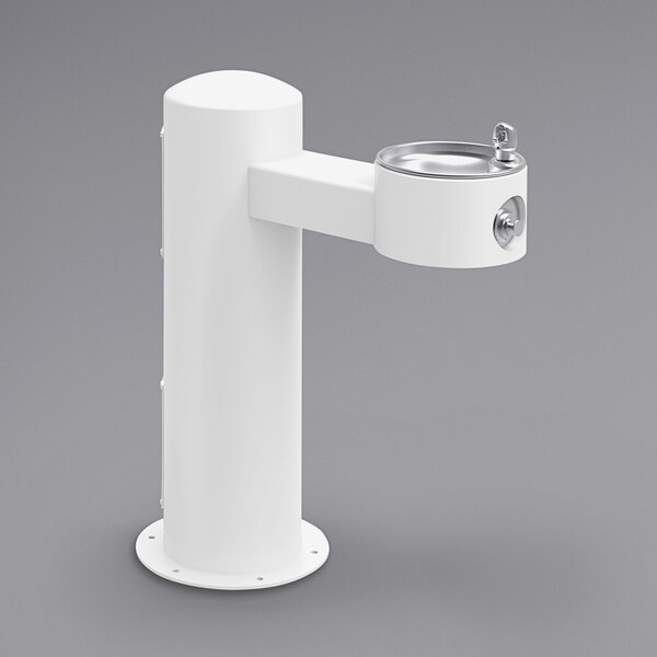 Elkay LK4410FRKWHT White NonFiltered Freeze Resistant Outdoor Pedestal