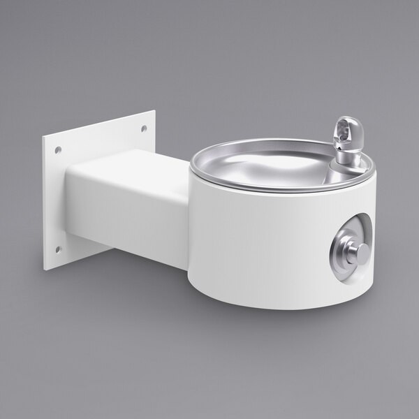 Elkay LK4405FRKWHT White NonFiltered Freeze Resistant Outdoor Wall