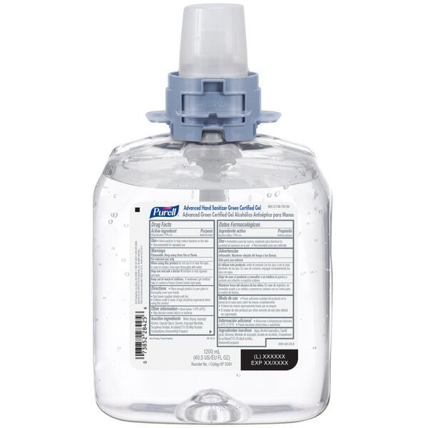 A case of Purell hand sanitizer gel bottles.