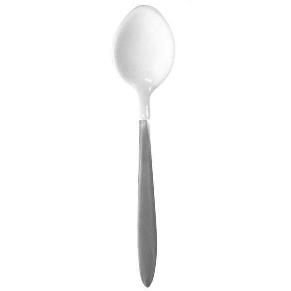 A Richardson Products Inc. silver adaptive teaspoon with a white coated spoon.