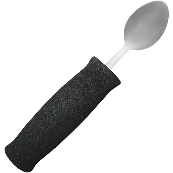An 8" teaspoon with a foam handle and white tip.
