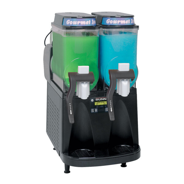 Bunn 34000.0520 Ultra-2 CFV Black Double 3 Gallon Liquid Autofill Gourmet Ice Frozen Beverage System - 120V