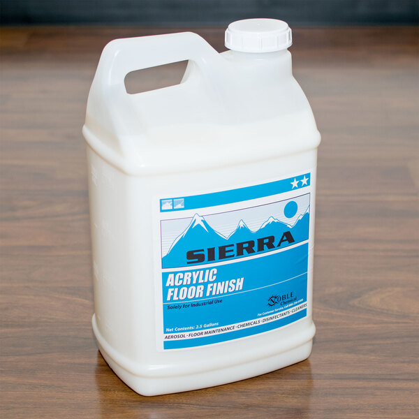 Sierra by Noble Chemical 2.5 gallon / 320 oz. Acrylic Floor Finish - 2/Case