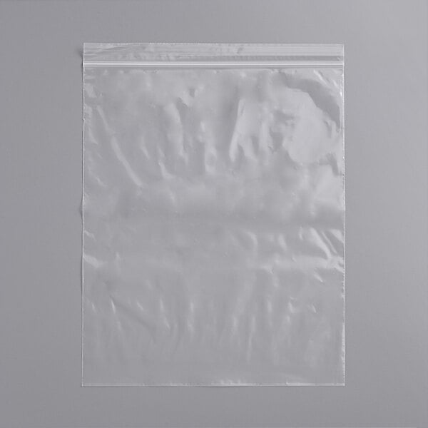 Clear Line 10" x 12" Seal Top Plastic Food Bag - 100/Pack
