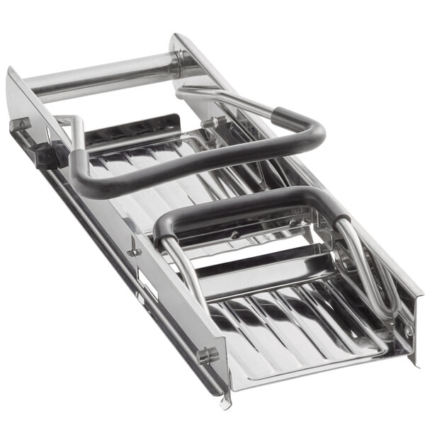 Paderno Stainless Steel Mandoline With Hand Pusher And Blade Set - 12L x  5W x 2H