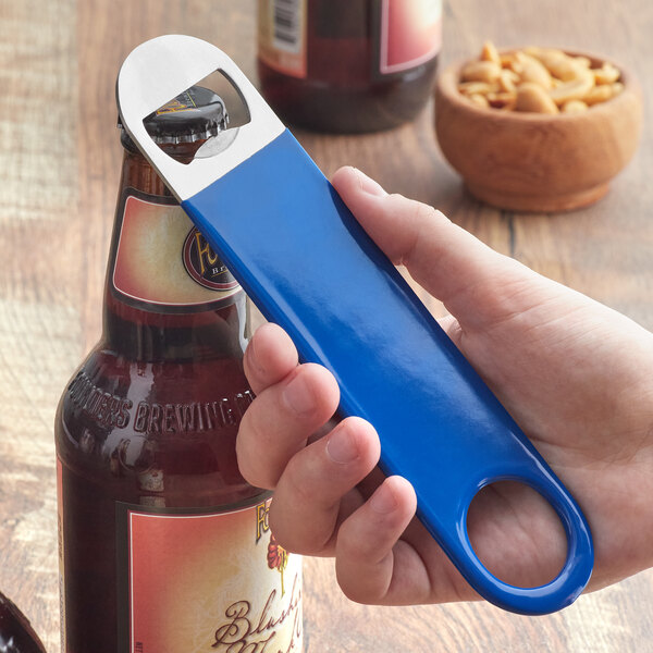 New Holland Bottle Opener Blue Printed Stainless Steel Bar Blade 