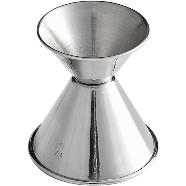 HUBERT® 1/2 and 1 oz Stainless Steel Double Jigger