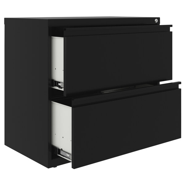 Hirsh Industries 24081 SOHO Black TwoDrawer Lateral 101 File