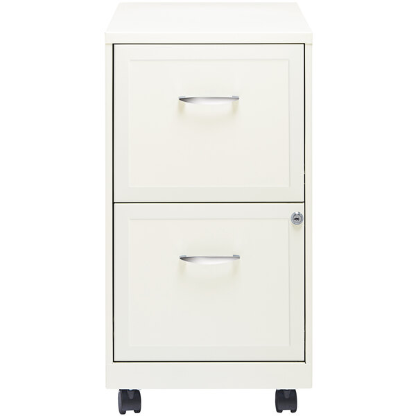 Hirsh Industries 19156 Space Solutions SOHO Pearl White Mobile Two