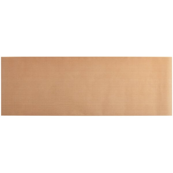 A rectangular brown non-stick release sheet.