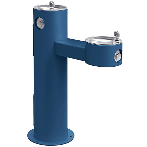 Zurn Elkay LK4420BLU Blue NonFiltered Outdoor BiLevel Pedestal