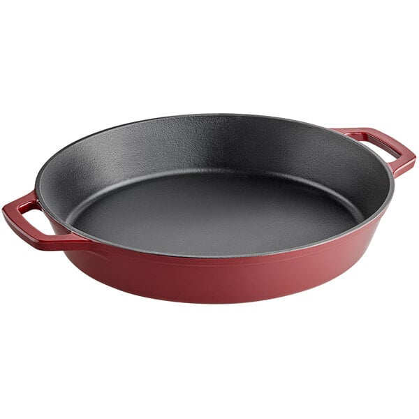 Enameled Cast Iron Skillet with Lid