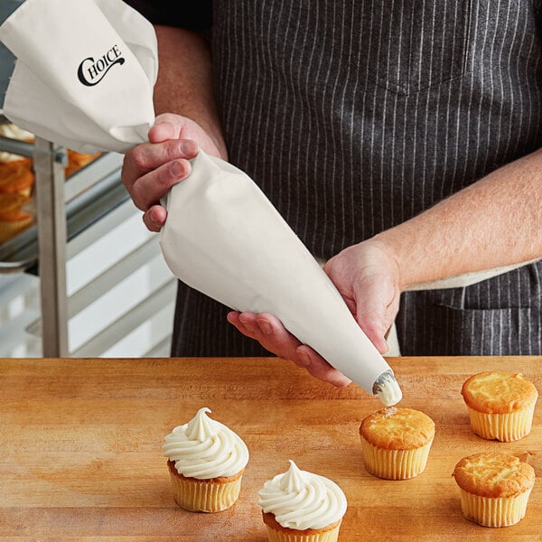 Professional-Quality Silicone Piping Bag with 2 Nozzles - de Buyer