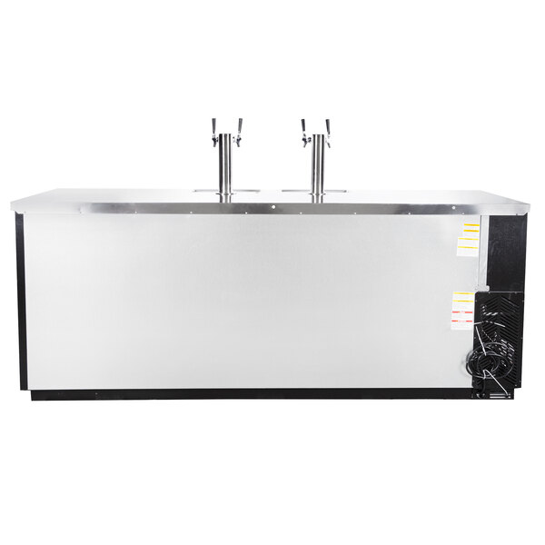 BeverageAir DD94HC1BALT (2) Double Tap Kegerator Beer Dispenser