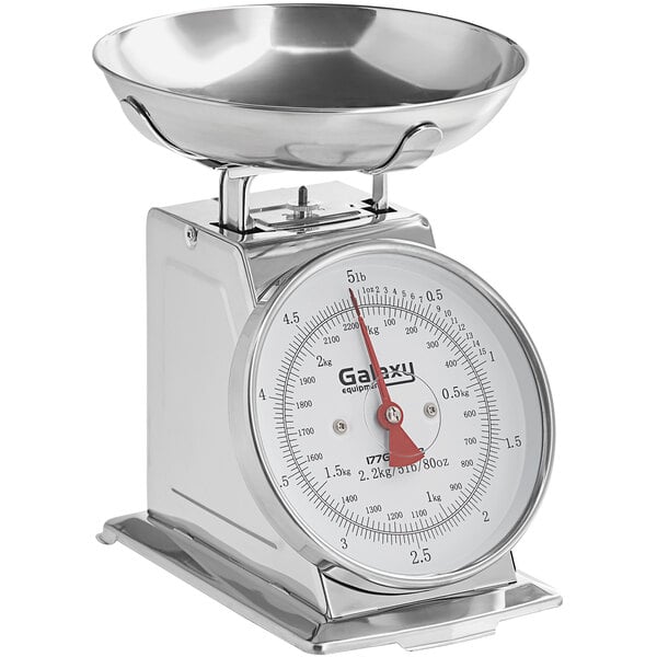 Galaxy 5 lb. Mechanical Portion Control Scale with Removable