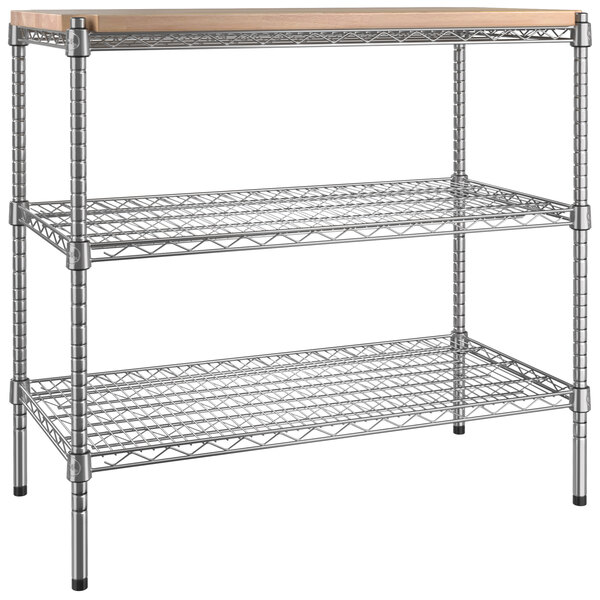 Regency Hardwood Cutting Board Insert for Wire Shelving 18" x 36" x 1"