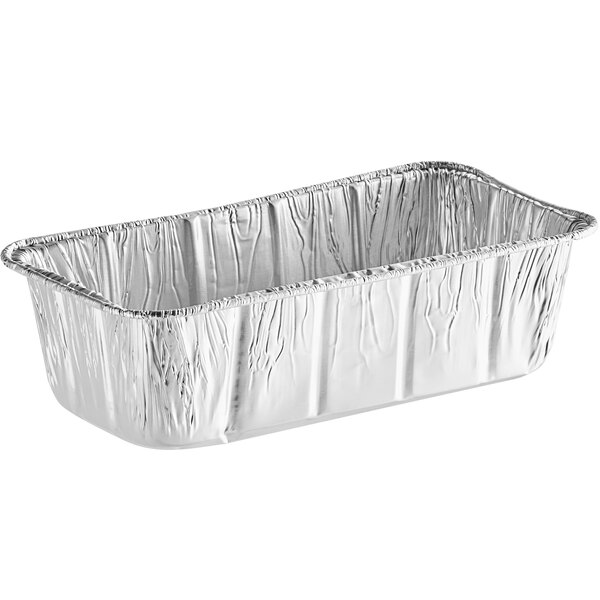 Choice 2 lb. Aluminum Foil Loaf Pan - 500/Case