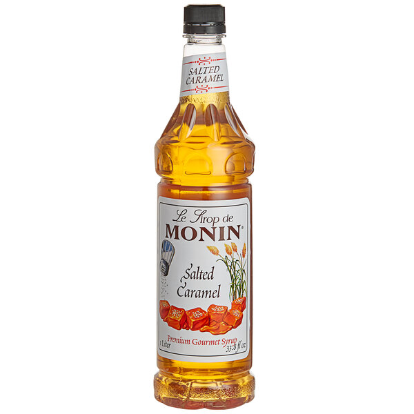 Monin Premium Salted Caramel Flavoring Syrup 1 Liter