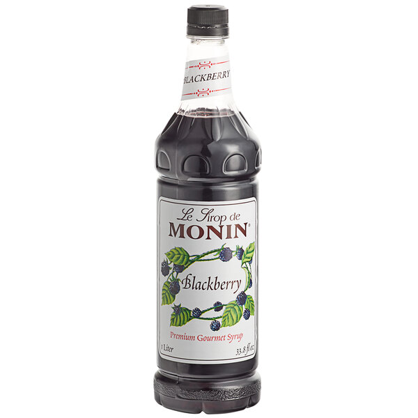 Monin Premium Blackberry Flavoring / Fruit Syrup 1 Liter