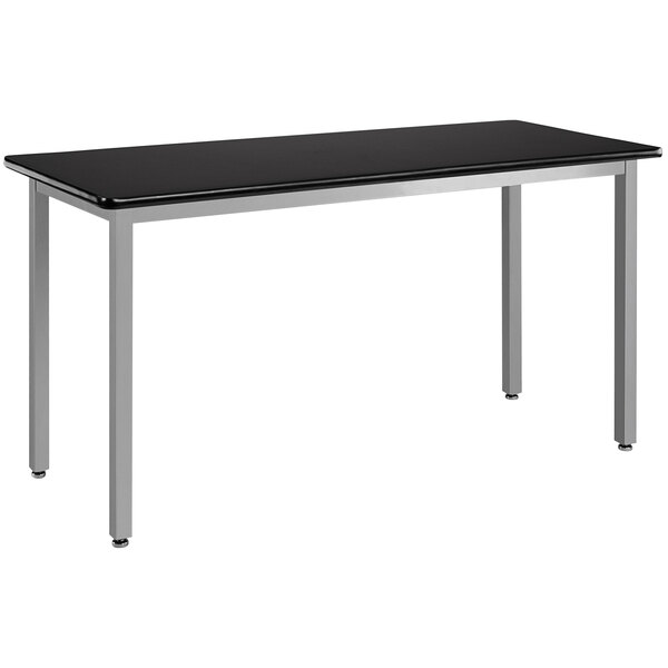 National Public Seating SLT94896H 48" x 96" Fixed Height Gray Steel