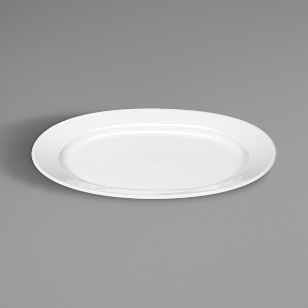 A Bauscher white oval porcelain platter.