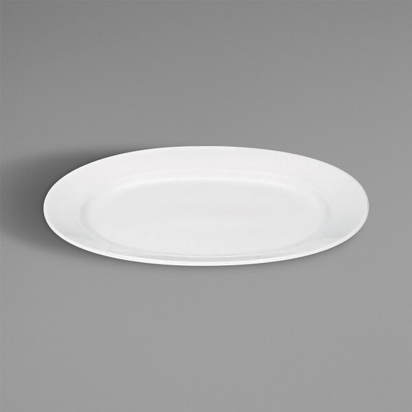 A Bauscher white oval porcelain platter.