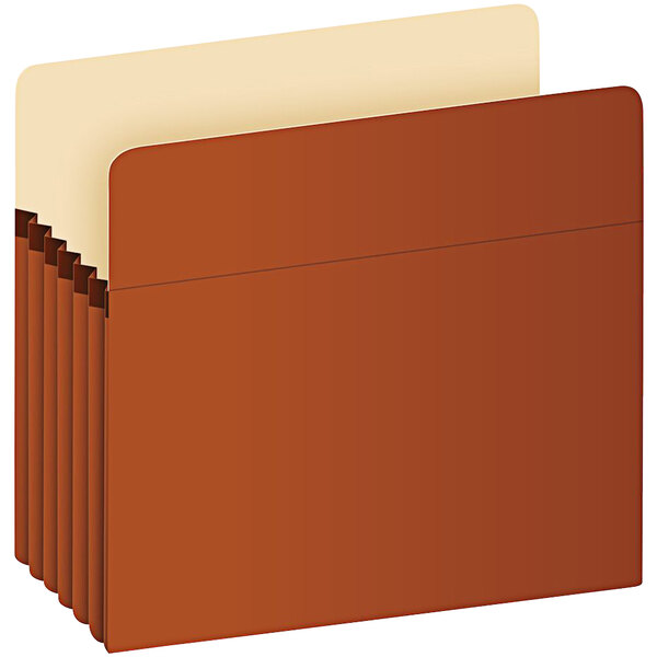 A brown Pendaflex file pocket.